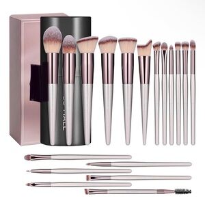 Rose Gold Makeup Brush Set👄🫦💄💅🏻